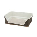(株)リッチェル お掃除簡単ステップ壁付トイレ ワイド ダークブラウン 犬 用品 トイレ 4945680560030 {SK}