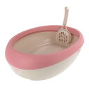 (株)リッチェル ラプレ ネコトイレ S コーラルピンク 猫 用品 トイレ 4945680566162 {SK}