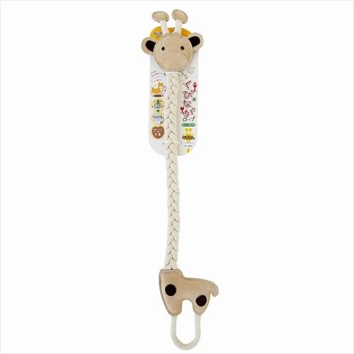 コットンロープと丈夫な牛革を使ったロングタイプおもちゃです。ひっぱり・じゃらし遊びにも使えます！。原材料：本体：コットンロープ、牛革、ヤシ繊維。幅×奥行×高さ=180×30×800(mm)。ロープと牛革のおもちゃです。しっかりぎゅっと編みこんだみつあみ。いっぱい噛める！。