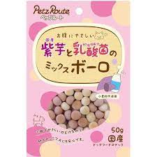 （株）ペッツルート 紫芋と乳酸菌のミックスボーロ 50g 犬 フード スナック ボーロ 4984937683511 {NP}