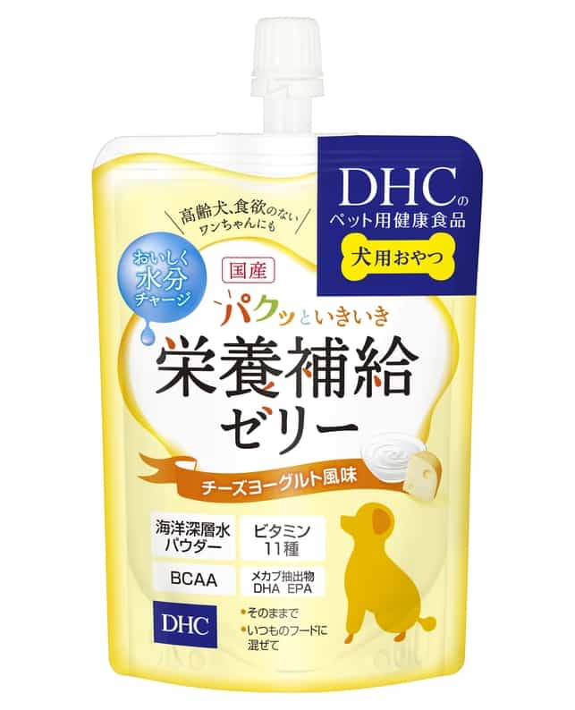 （株）ディーエイチシー パクッといきいき栄養補給ゼリーチーズヨーグルト風味 130g 犬 フード フード他 栄養補助食品（サプリメント） 4511413629123 {NP}