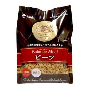 食べやすい柔らかさ大きさにこだわったアスクオリジナルプレミアムペットフードです。原材料：小麦粉　植物タンパク　調整糖　肉類（鶏肉・牛肉）　コーンフラワー　ビーフオイル　小麦グルテン　野菜類（さつまいも・粉末にんじん・粉末ほうれんそう・粉末トマト）粉末チーズ　フィッシュパウダー　リノレン酸　増粘安定剤（プロピレングリコール）　ミネラル類　チーズフレーバー　保存料（ソルビン酸K　デヒドロ酢酸Na）乳化剤　クエン酸　ビタミン類　オリゴ糖　リンゴ酸　グルコサミン　アミノ酸。幅×奥行×高さ=185×55×230(mm)。日本のワンちゃんには上質な日本製のペットフードを与えたい。