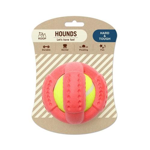 （株）ルークラン ループ ハウンズ クロスボール レッド 犬 用品 玩具 アジリティグッズ 4571357065579..