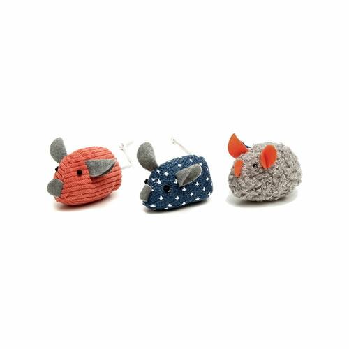 （株）ルークラン ループファニーズ フラッフィーマウス (3個セット) 猫 用品 玩具 アジリティグッズ 4571357066637 {NP}