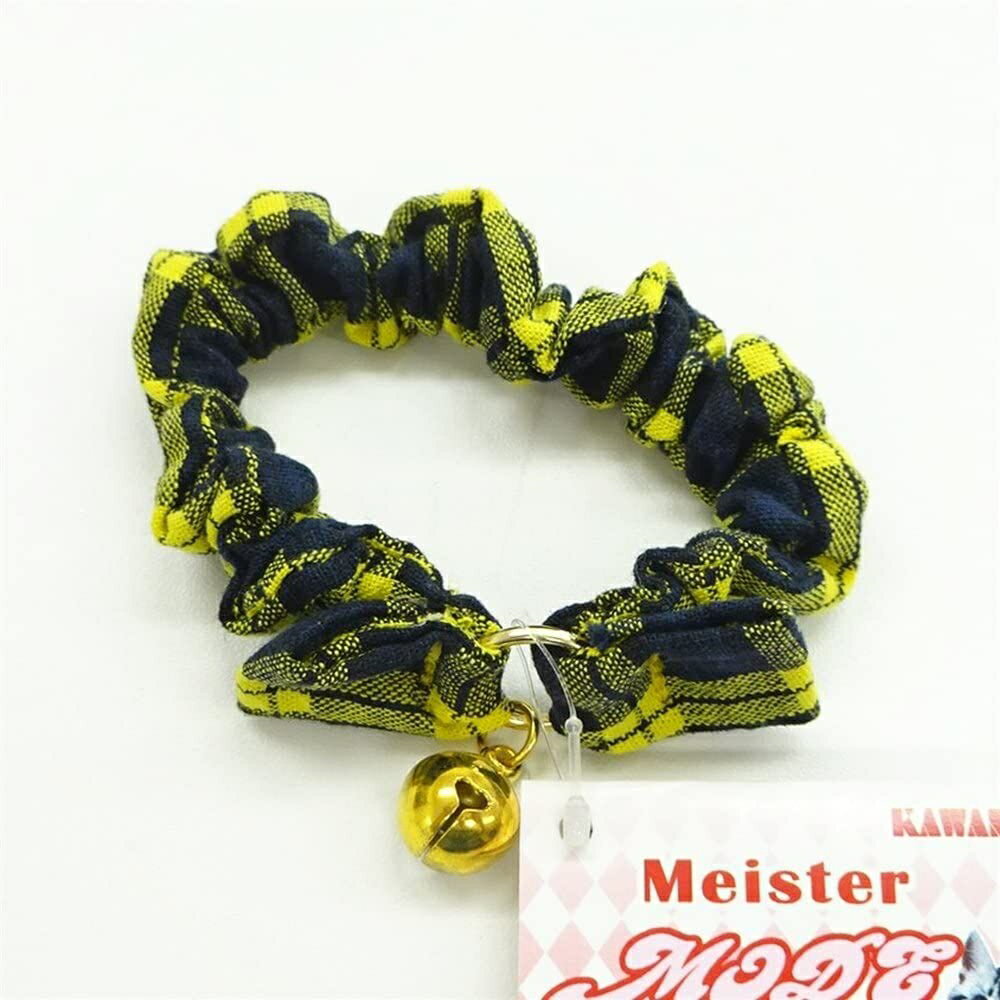Collars, Harnesses, Leashes - カワノ産業（株） M0180Yマイスターフリーカラー NEWチェック 犬 用品 首輪 4960638301800 {NP}
