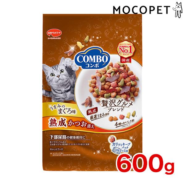 乐天商城 - 日本ペットフード(株) コンボ キャット まぐろ味・熟成かつお添え 600g 猫用品 フード ドライ 総合栄養食 4902112046814 {SK}