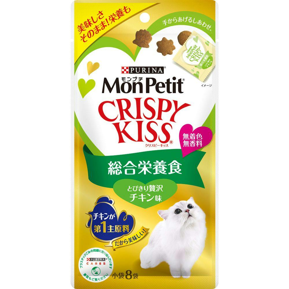乐天商城 - ネスレ日本(株) モンプチクリスピーキッス 総合栄養食 とびきり 贅沢チキン味 24g 猫用品 フード スナック 4902201215640 {NP}