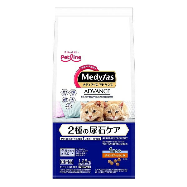 Other Wet Food - ペットライン(株) 新MFアドバンス2種の尿石ケア1歳チキンF 1.25kg 猫用品 フード ドライ 総合栄養食 4902418069609 {SK}