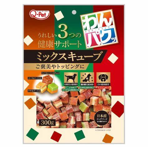 九州ペットフード(株) わんパクッミックスキューブ 300g 犬用品 フード スナック 4941605021051 {NP}