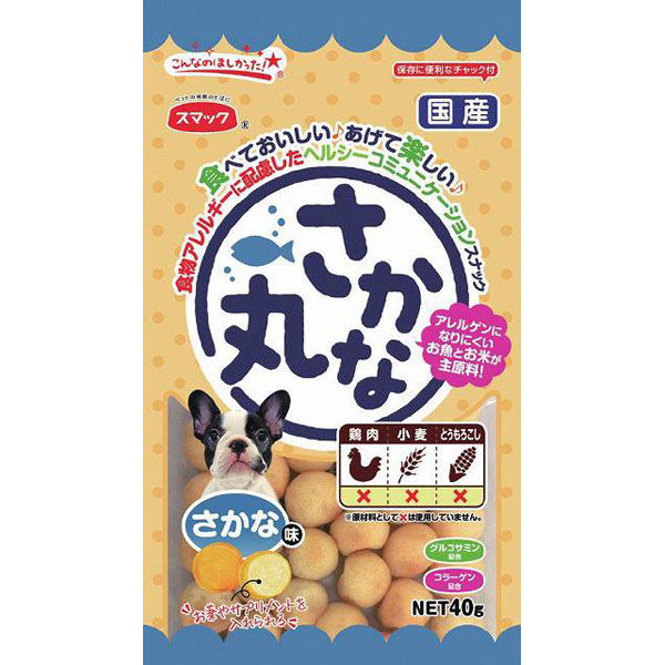 (株)スマック さかな丸さかな味 40g 犬用品 フード スナック 4970022011086 {NP}