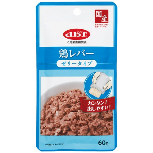 デビフペット(株) 鶏レバー ゼリータイプ 60g 犬用品 フード ウェット 4970501034087 {NP}