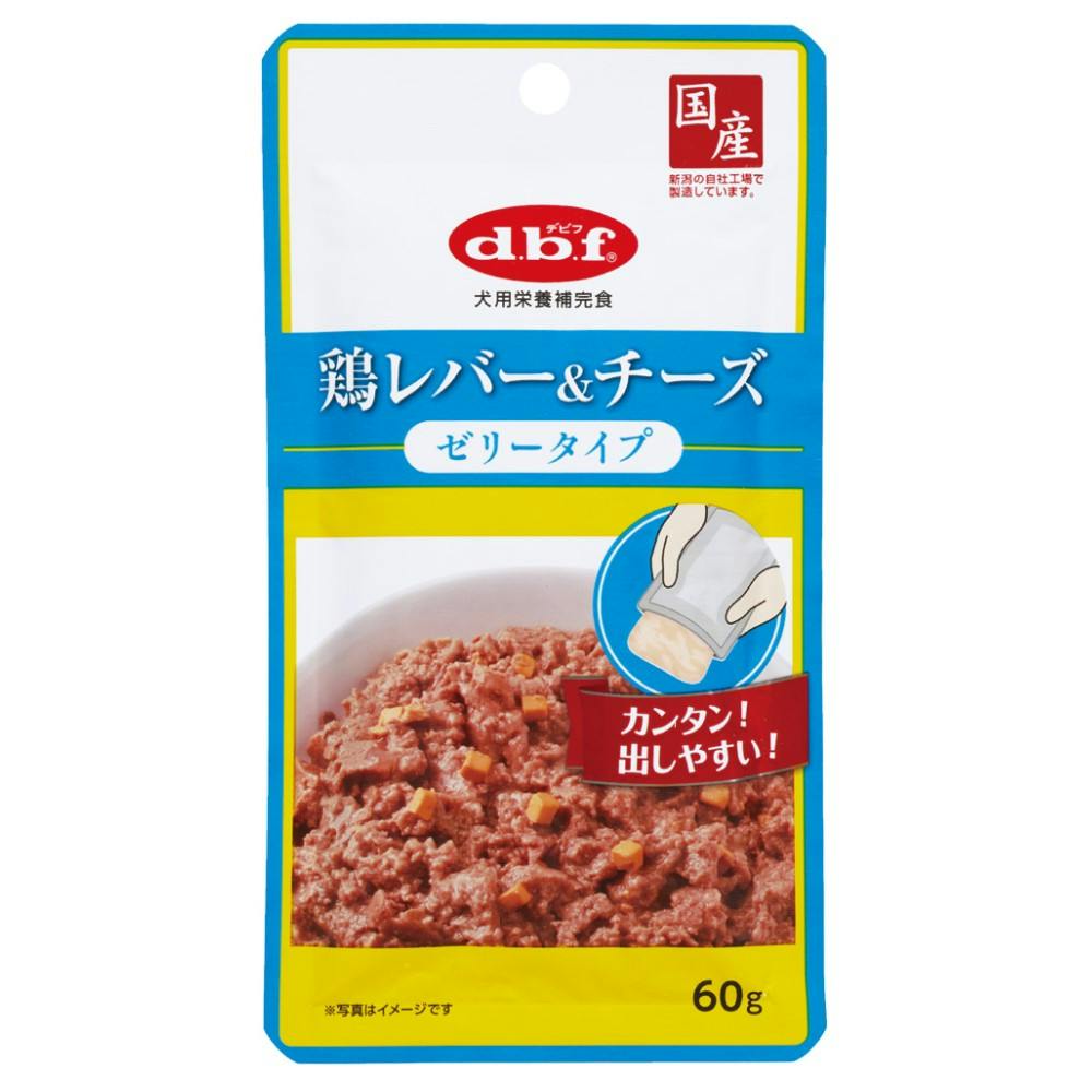 デビフペット(株) 鶏レバー＆チーズ ゼリータイプ 60g 犬用品 フード ウェット 4970501034100 {NP}