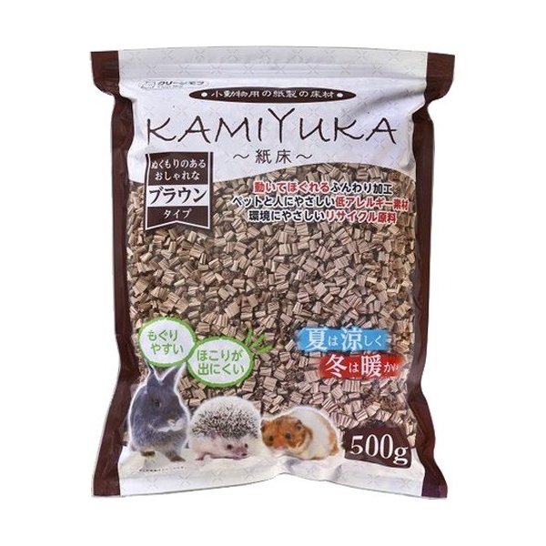 シーズイシハラ(株) クリーンモフ小動物用床材KAMIYUKAブラウン 500g 小動物 日用品 小動物用床材・巣材 4990968214136 {SK}