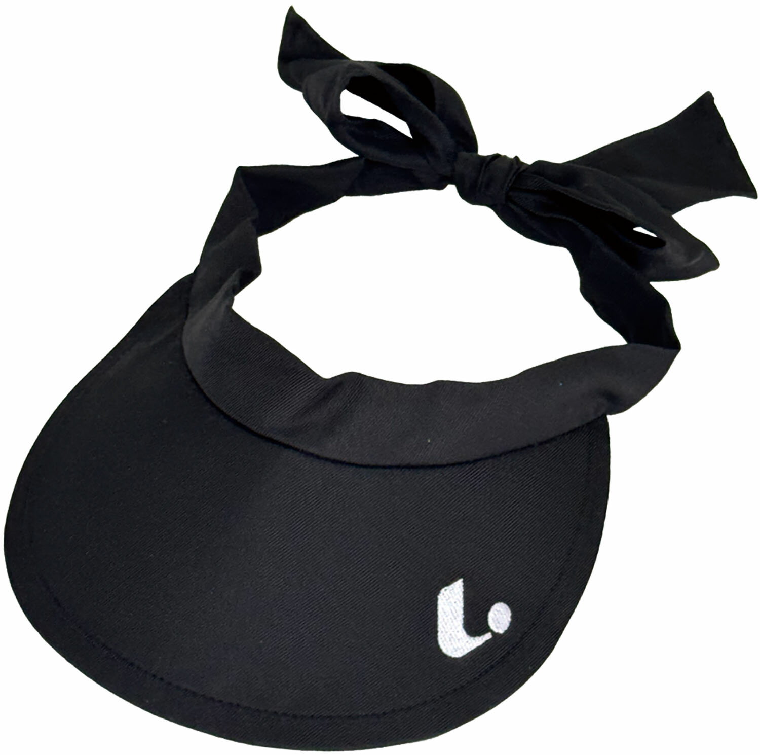 LUCENT （ルーセント） テニス 帽子 LADIES リボンバイザー 【ブラック】 XLE3519 BK バイザー サンバ..