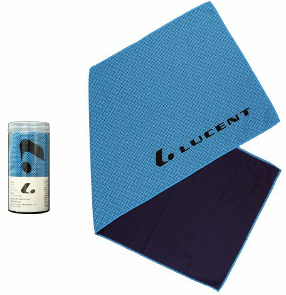 LUCENT （ルーセント） テニス タオル ひんやりタオル ライトブルー 【ブルー】 XLE6037 タオル メンズ・レディース 男性用・女性用 青 9999 {SK}