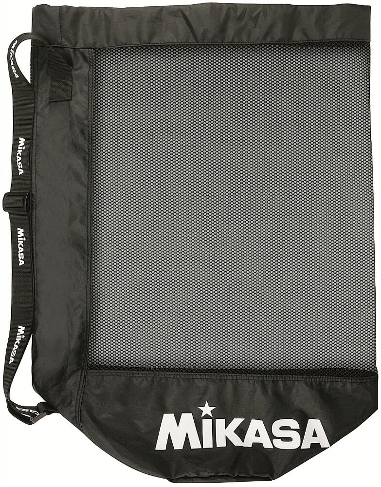 MIKASA （ミカサ） バレーボール バッグ ボールバッグ メッシュ巾着型 中 【ブラッ...