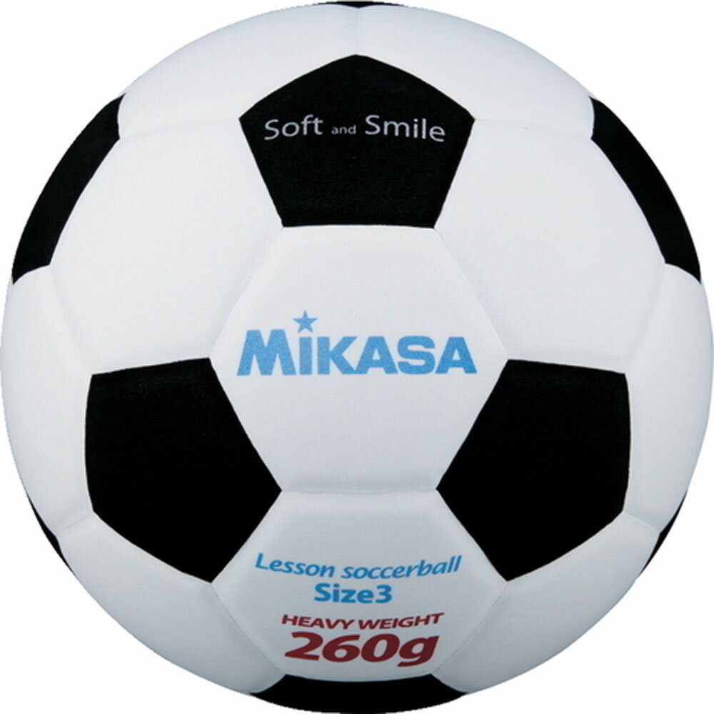 MIKASA （ミカサ） サッカー ボール スマイルサッカー 3号球 【ホワイト/ブラック】 SF326-WBK 競技ボール3号 サッカー ジュニア・キッズ 子供用 ホワイト 白 黒 22 {SK}