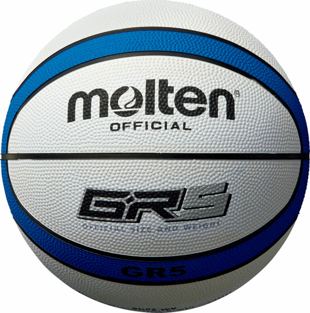molten（モルテン） バスケットボール ボール バスケットボール5号球 GR5 【ホワイト/ブルー】 メンズ・レディース 男性用・女性用 BGR5WB 白 青 {SK}