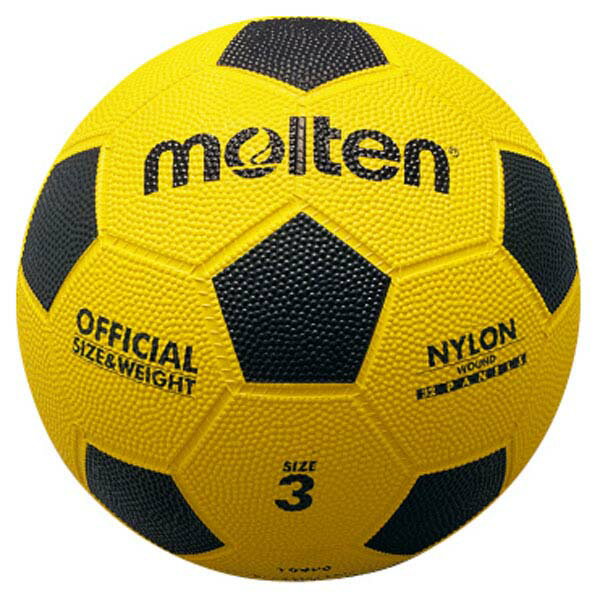 molten(モルテン) サッカー ボール 亀甲ゴムサッカーボール(3号球) 【イエロー/ブラック】 メンズ・レディース 男性用・女性用 F3Y 黄 黒 {SK}セール サッカー 用品 セール