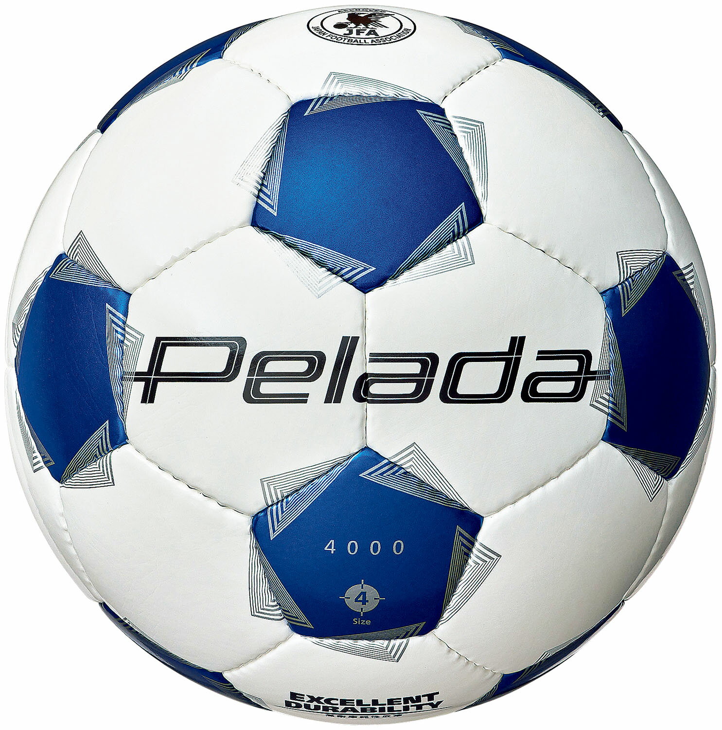 molten （モルテン） サッカー ボール ペレーダ 4000 4 号白青 【ホワイト】 F4K4000-WB ボール4号 サッカーボール ホワイト 白 25SS {SK}