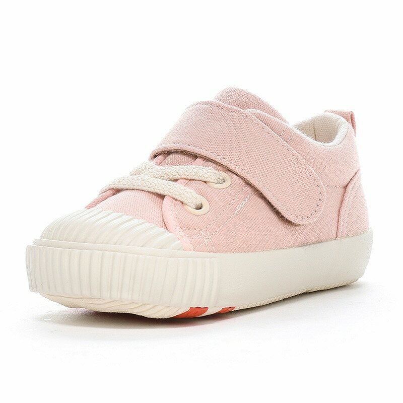 Moonstar（ムーンスター） スニーカー CARROT （キャロット） CR B40TH 【ラディッシュ】 12111352 ベビーシューズ ベルクロ 国産 抗菌 防臭 つま先ゆったり ハーフサイズ有 ベビー・ジュニア・キッズ 子供用 桃 25 {SK}