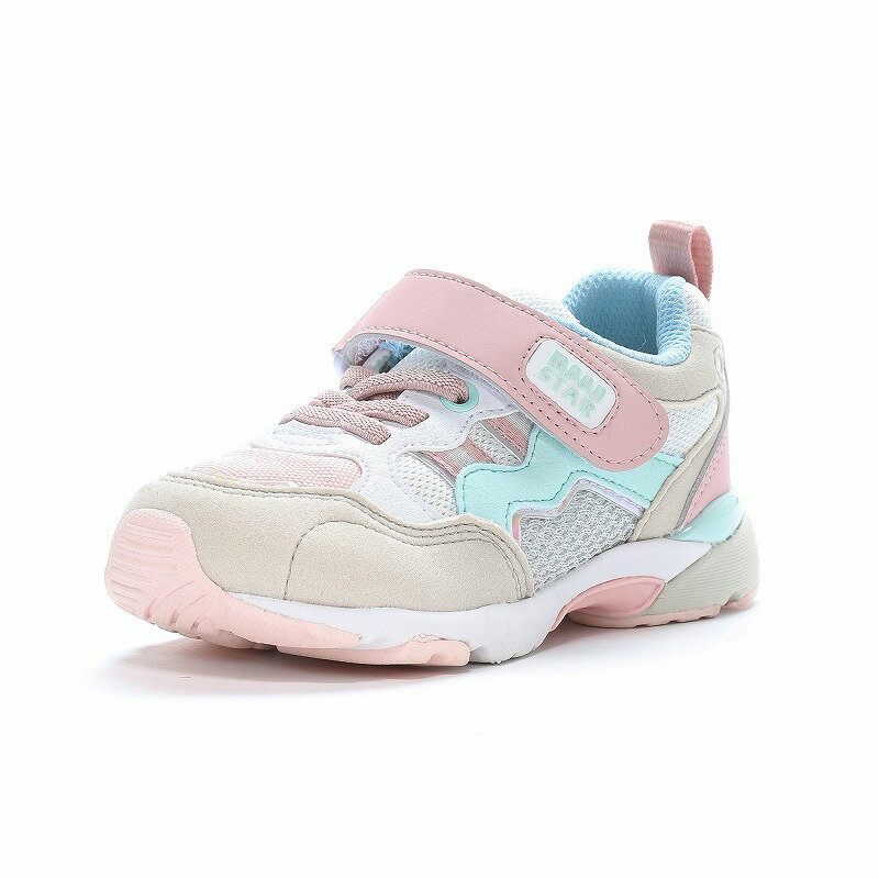 Moonstar（ムーンスター） スニーカー CARROT （キャロット） CR C2355HI リゴー 【ピンク/マルチ】 12..