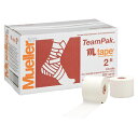 【24個セット販売】 Mueller(ミューラー) トレーニング・フィットネス サポーター・テープ・包帯 ホワイトプロテープ 51mm チームパック 非伸縮 コ...