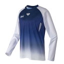 NISHI(ニシ) ランニング 陸上 ジャカードレーシングロングスリーブTシャツ 【ネイビー/ホワイト】 2811A402 0501 メンズ・レディース 男性用...