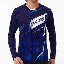 NISHI(ニシ) スポーツ 陸上 グラフィックライトロングスリーブシャツ 【Pネイビー】 2811A450 400 メンズ・レディース 男性用・女性用 濃紺 ...