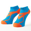 NISHI(ニシ) スポーツ ランニング VV ホールド レーシングソックス 【ターコイズブルー/オレンジ】 N22-001 5261 メンズ・レディース 男性...