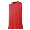 NISHI(ニシ) ランニング 陸上 スリーブレステックシャツ 【レッド】 N63-722 06 メンズ・レディース 男性用・女性用 赤 {NP}