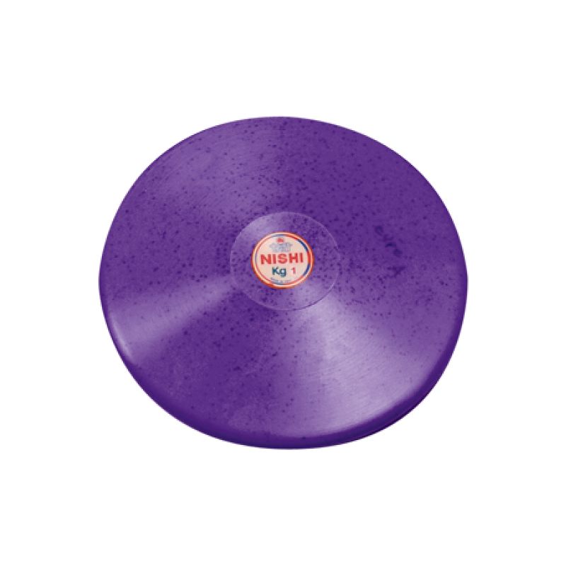 NISHI（ニシ） 体育 陸上 円盤 練習用 ゴム製 1.0kg 【パープル】 T5303B 960 メンズ・レディース 男性用・女性用 紫 {SK}
