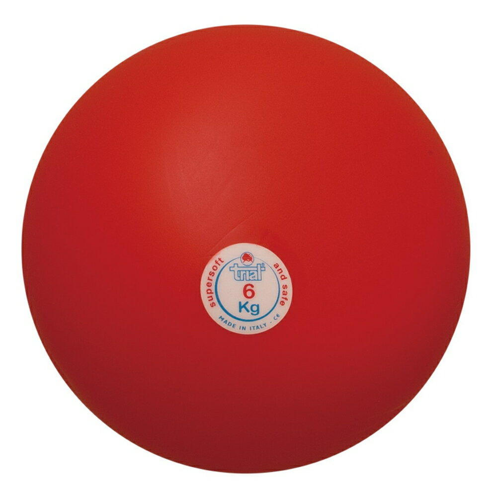 NISHI(ニシ) 体育 陸上 砲丸 室内用 ソフトゴム製 6.0kg 【レッド】 T5557 960 メンズ・レディース ・キッズ 男性用・女性用・子供用 赤 {SK}