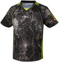 Nittaku (ニッタク) 卓球 ゲームシャツ・パンツ ブライトシティシャツ 【ブラック】 NW2209 71 ゲームシャツ ウェア Tシャツ トップス メン...