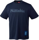 Nittaku (ニッタク) 卓球 Tシャツ NittakuドットTシャツ 【ネイビー】 NX-2015 02 半袖Tシャツ 練習着 ウェア トップス メンズ・...