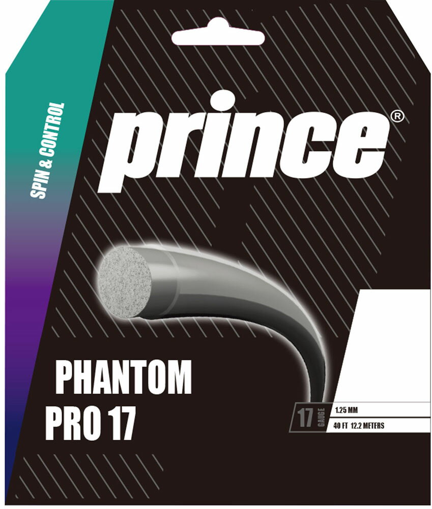 【お得なセット販売あり】 Prince （プリンス） テニス ガット・ラバー ストリング PHANTOM PRO 17 ファントムプロ 17 【ブラック】 7JJ036 GRP 硬式ガット メンズ・レディース 男性用・女性用 黒 22SS {NP}