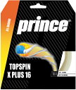 prince (プリンス) テニス・バドミントン ガット・ラバー TOPSPIN X PLUS 16 (トップスピンXプラス) モノフィラメント+トリプルコアテ...