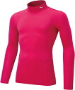 PUMA(プーマ) サッカー・フットサル インナーウェア コンプレッション モックネック LS シャツ 長袖〈ロングスリーブ〉 【ラズベリー】 メンズ 男性用 656331 11 {NP}