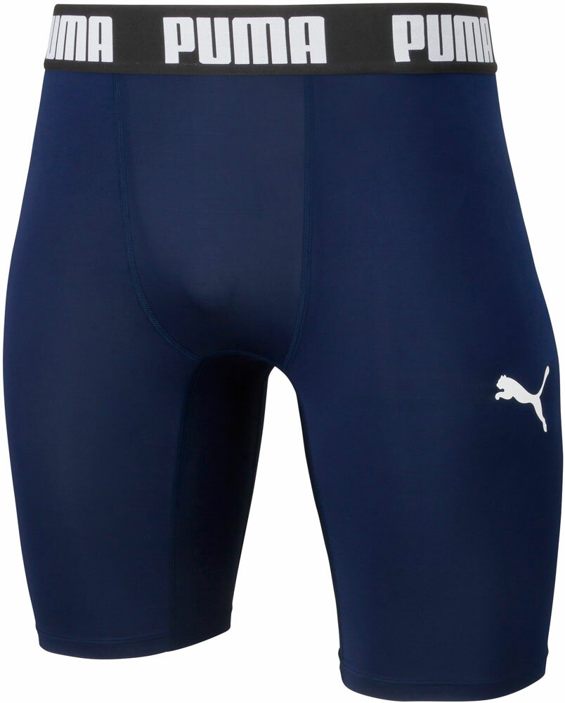 PUMA(プーマ) サッカー・フットサル インナーウェア コンプレッション ショートタイツ パンツ・スパッツ・ストッキング 【ピーコート/ホワイト】 ジュニア・...