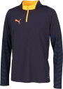 PUMA (プーマ) サッカー トレーニングウェア INDIVICUP 1/4 ジップトップ 【ニューネイビー】 660497 08 トレーニングシャツメンズ ...