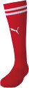 ★あす楽★ PUMA(プーマ) サッカー・フットサル ストッキング・ソックス・靴下 ライン入り ストッキング 【レッド/P】 メンズ 男性用 729881 01...
