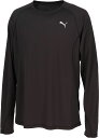 PUMA (プーマ) ウェルネス Tシャツ RUN VELOCITY ロングスリーブ Tシャツ 【ブラック】 527242 01 ロングTシャツメンズ Tシャツ...