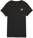 PUMA (プーマ) マルチスポーツ Tシャツ GRAPHICS CONCEPT Tシャツ 【ブラック】 527347 51 Tシャツウィメンズ Tシャツ レディース 女性用 ブラック 黒 25Q1 {NP}(4)