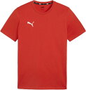 PUMA (プーマ) サッカー ゲームシャツ・パンツ TEAMGOAL カジュアル TEE 【レッド】 659376 01 プラクティスシャツ Tシャツ メンズ...