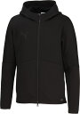 PUMA (プーマ) サッカー スウェット・トレーナ PUMAFTBL TRAVEL フーデットスウェット JKT 【ブラック】 660131 03 スウェットパーカー スウェット メンズ 男性用 ブラック 黒 20Q1 {NP}