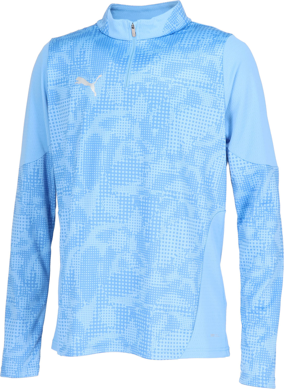 PUMA （プーマ） サッカー ゲームシャツ・パンツ TEAMCUP TR 1/4 ジップトップ 【ブルー】 660216 18 プラクティスシャツ Tシャツ メンズ 男性用 ブルー 青 20Q1 {NP}