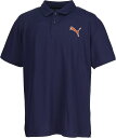 PUMA (プーマ) マルチスポーツ ポロシャツ ESS MX CAT エンブロイダリー ピケ ポロシャツ 【ネイビー】 686865 06 ポロシャツメンズ ポロシャツ メンズ 男性用 ネイビー 紺 25Q1 {NP}