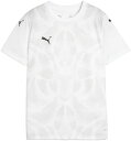 PUMA (プーマ) サッカー ゲームシャツ・パンツ TEAMULTIMATE グラフィック SSシャツ JR 【ホワイト】 706792 04 プラクティスシ...