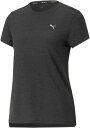 PUMA (プーマ)ランニング Tシャツ RUN FAVORITE HEATHER (ラン フェイヴァリット ヒーター)ショートスリーブ Tシャツ ウィメンズ レディース 女性用 ジョギング ジム 【プーマ ブラック】 黒 523693 {NP}