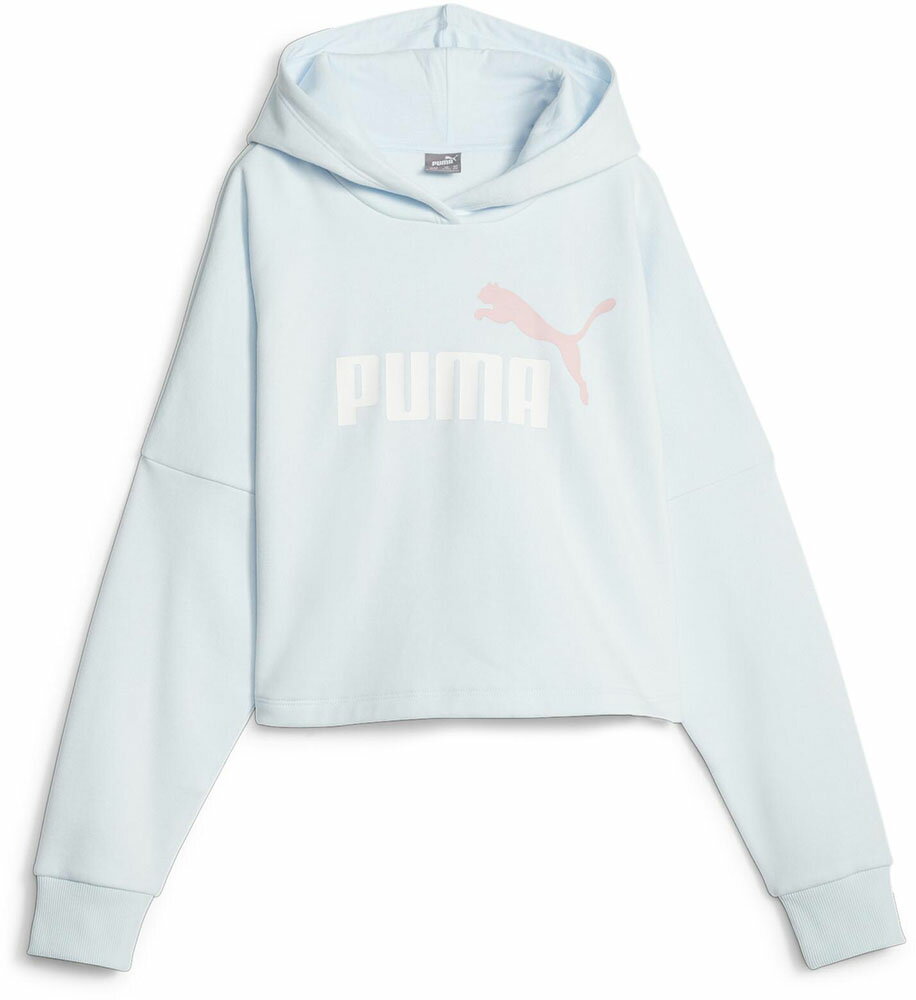 PUMA (プーマ)トレーニング スウェット・トレーナー ESS LOGO CROPPED (エッセンシャルズ ロゴ クロップド) フーディ…